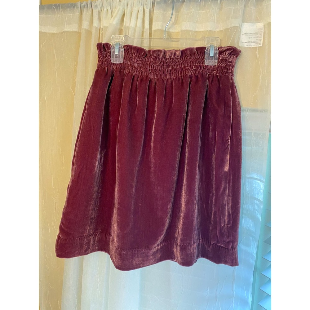 ModCloth Comme Toi velvet paper bag skirt